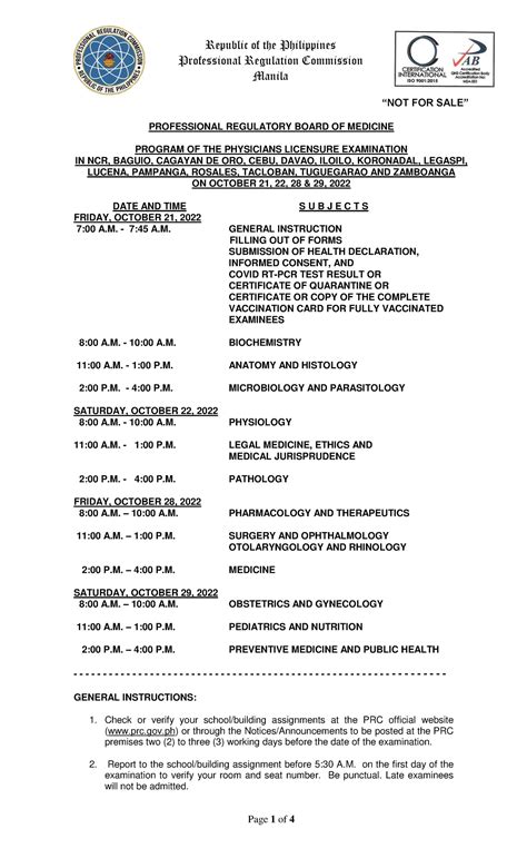 october 2022 ple|Republic of the Philippines Professional Regulation Commission .